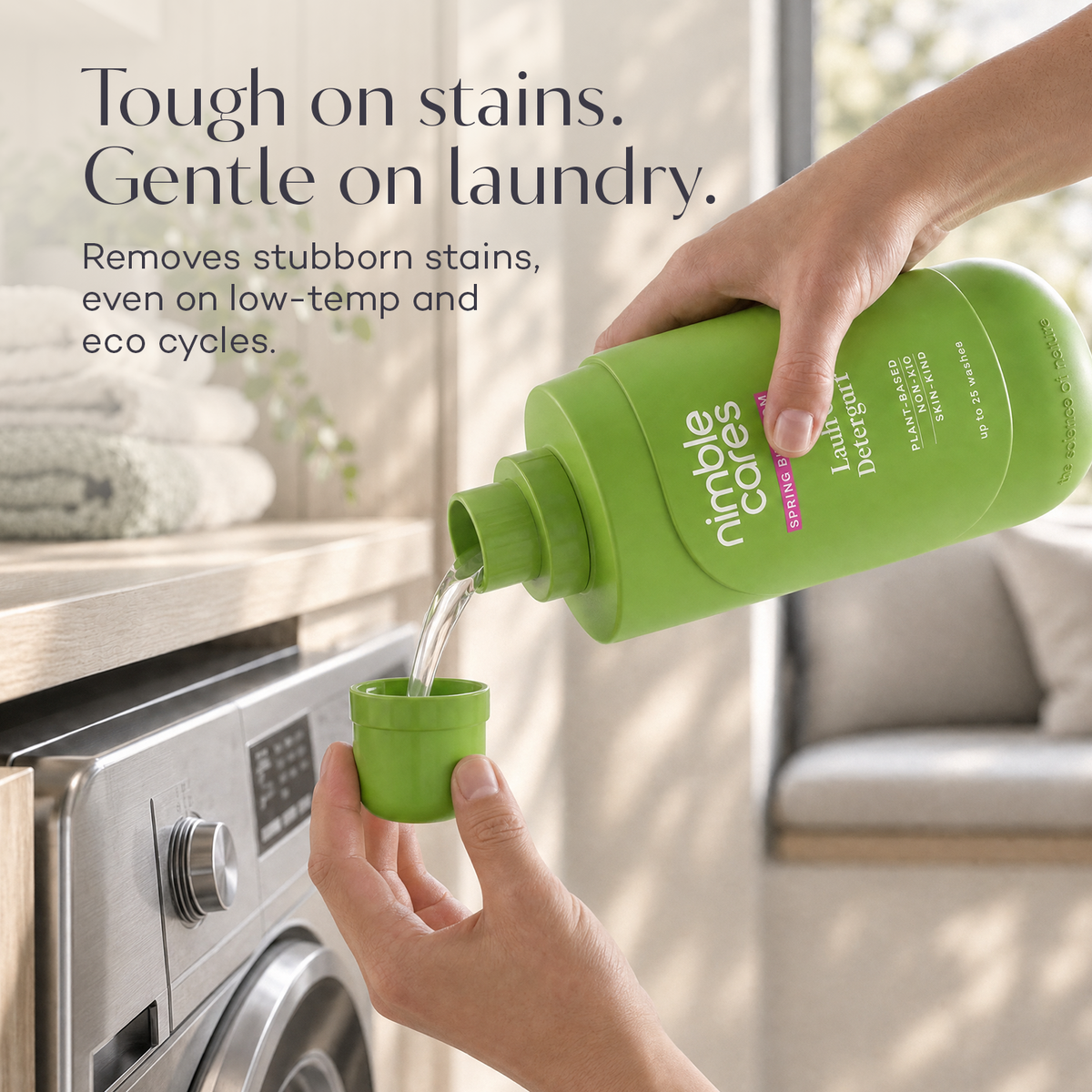Laundry Detergent: Plant-Based. Dermatologically tested, Skincare Grade
