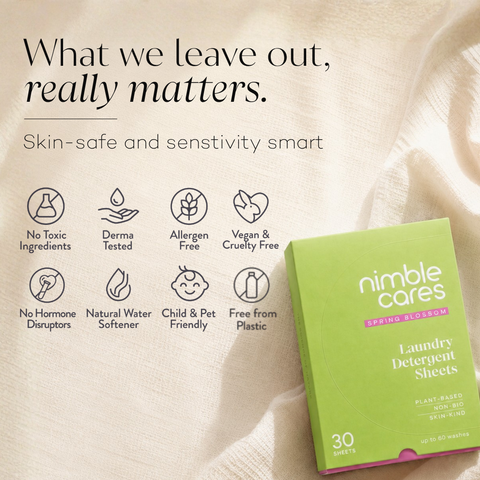 Laundry Detergent Sheets: Plant-Based. Derma Tested. Skincare Grade