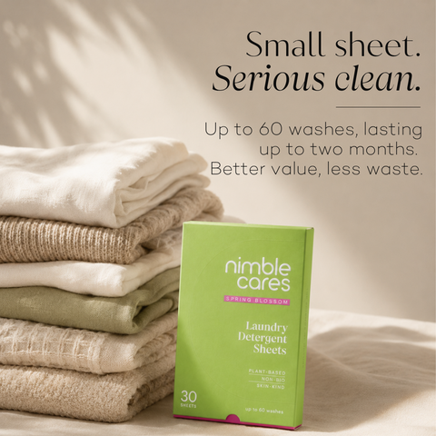 Laundry Detergent Sheets: Plant-Based. Derma Tested. Skincare Grade