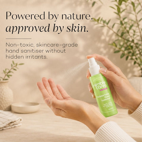 Moisturising Hand Sanitiser: Plant-Based. Antibacterial. Skin-Kind.