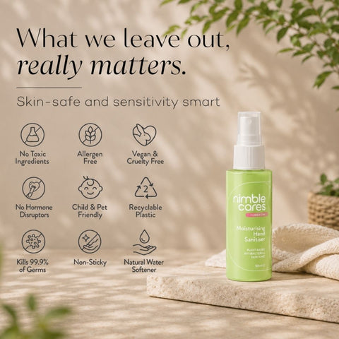 Moisturising Hand Sanitiser: Plant-Based. Antibacterial. Skin-Kind.