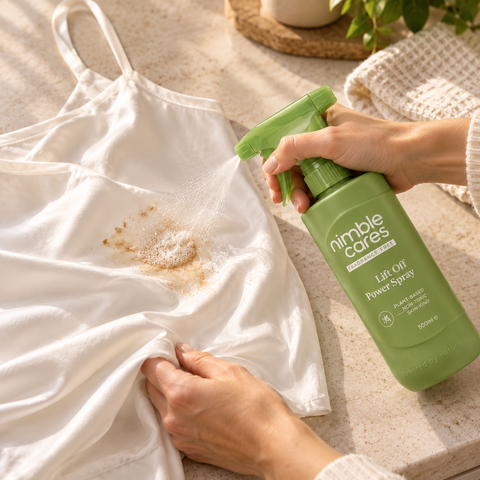 Lift Off Power Spray Plant-Based. No Scrubbing. Bleach-Free.