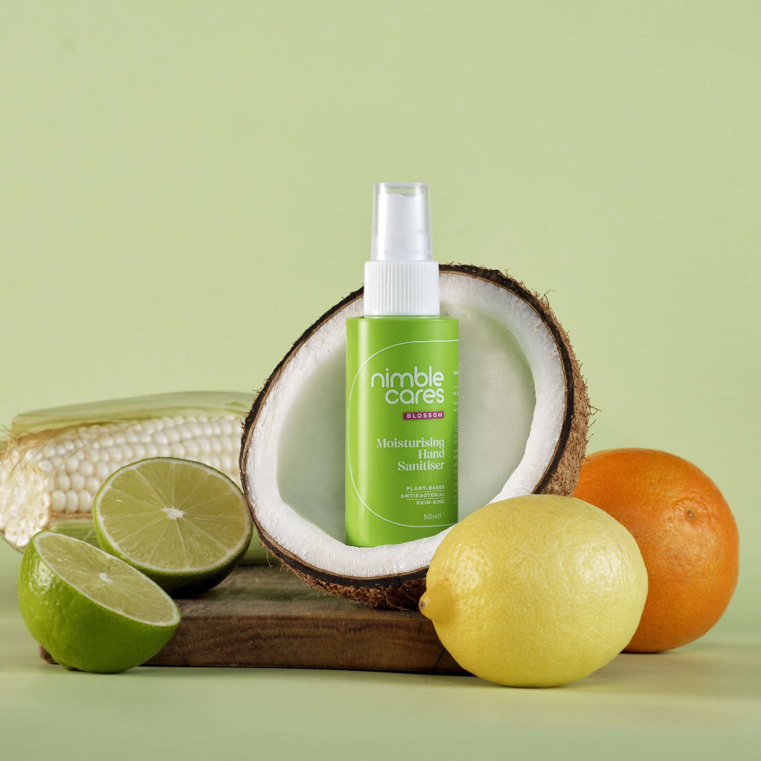 Moisturising Hand Sanitiser Plant Based. Antibacterial. Skin Kind.