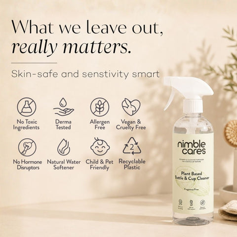 Bottle & Cup Cleaner: Plant-Based. No Scrubbing. Bleach-Free.