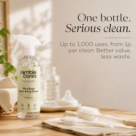 Bottle & Cup Cleaner: Plant-Based. No Scrubbing. Bleach-Free.