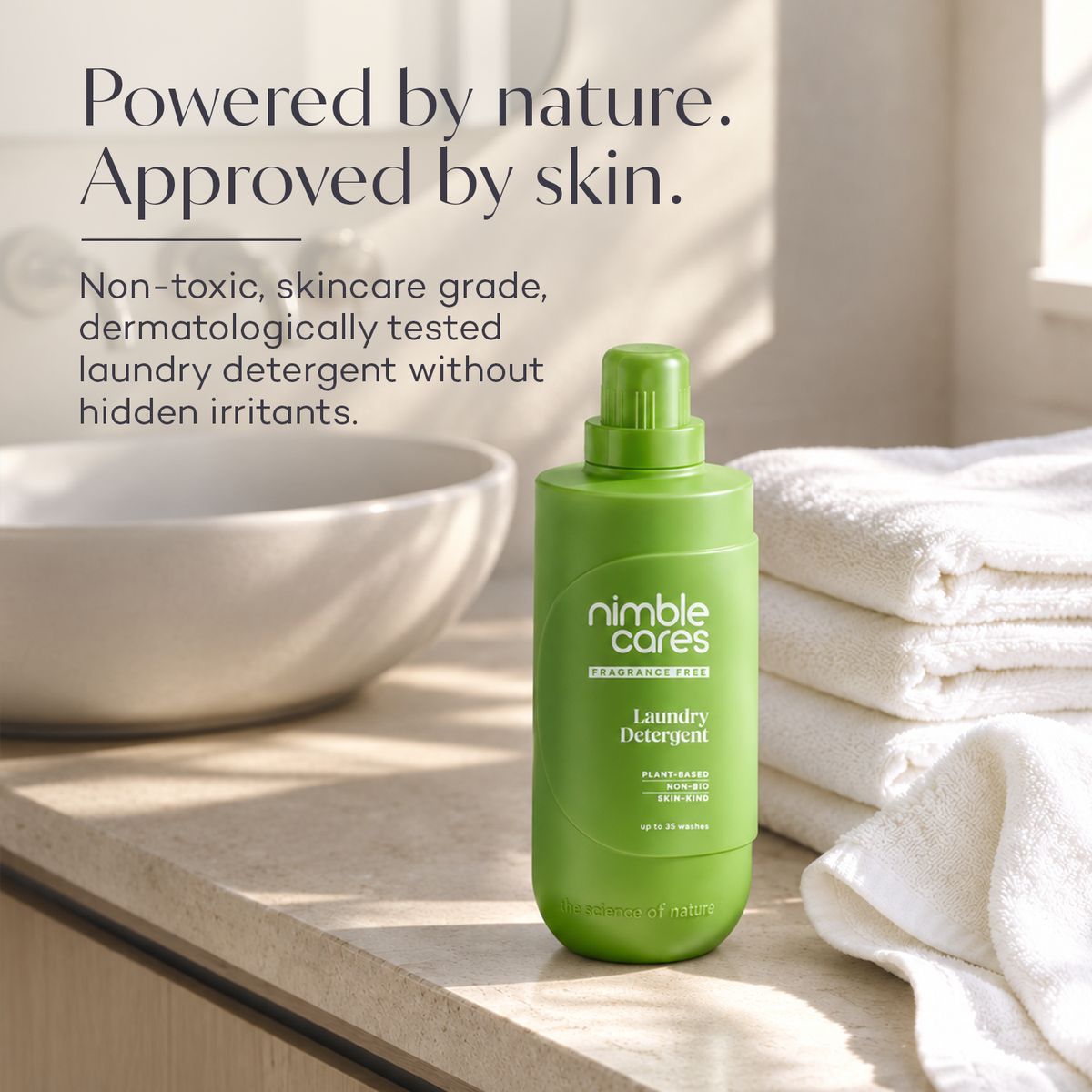 Laundry Detergent: Plant-Based. Dermatologically tested, Skincare Grade