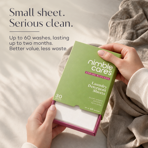 Laundry Detergent Sheets: Plant-Based. Derma Tested. Skincare Grade