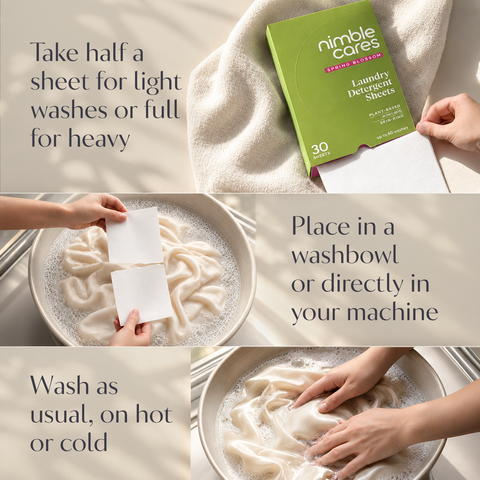 Laundry Detergent Sheets: Plant-Based. Derma Tested. Skincare Grade
